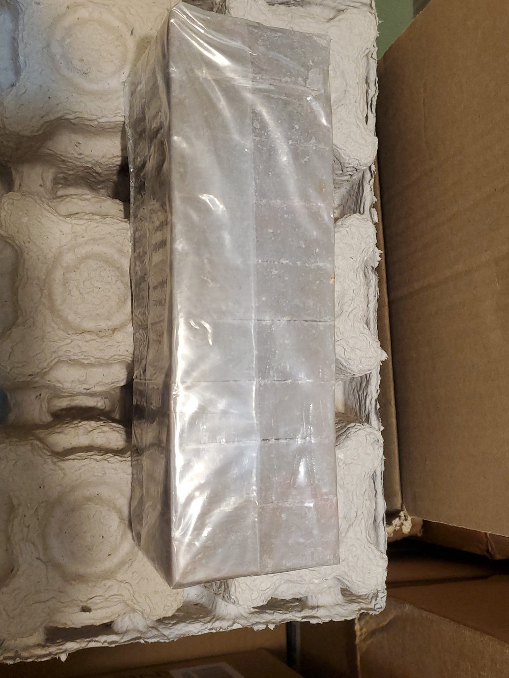 1 natural handmade soap large loaf = 9 bars Dark Green Fresh